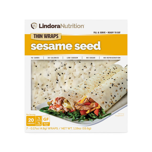 Sesame Seed Thin Wrap - Lindora Nutrition