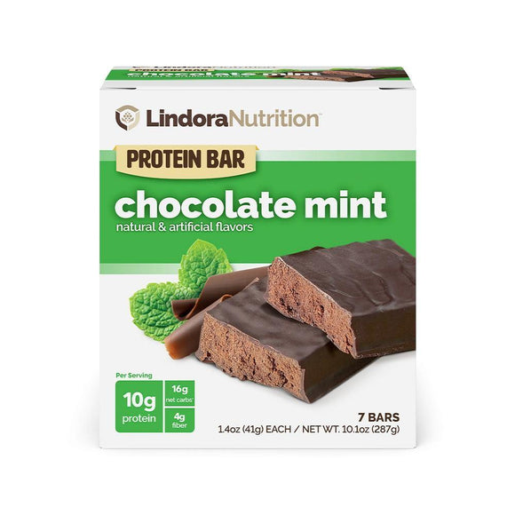 Chocolate Mint Protein Bar - Lindora Nutrition