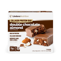 Double Chocolate Almond Protein Bar with Collagen - Lindora Nutrition