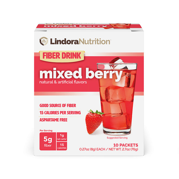 Mixed Berry Fiber Drink - Lindora Nutrition