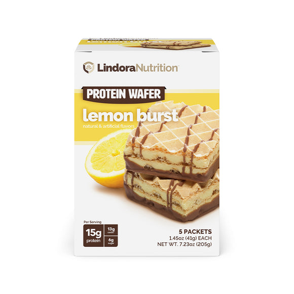Lemon Burst Protein Wafers - Lindora Nutrition